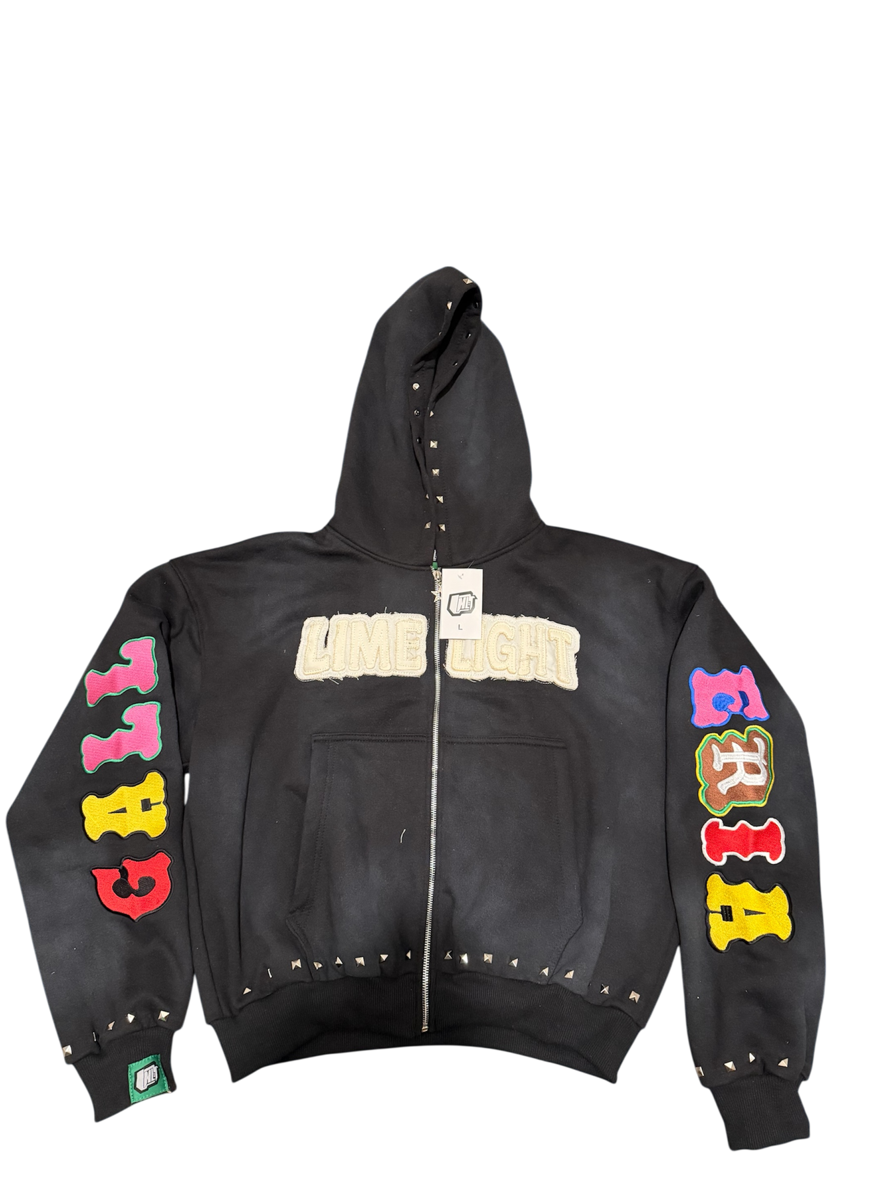 LMLT Black Studded Hoodie