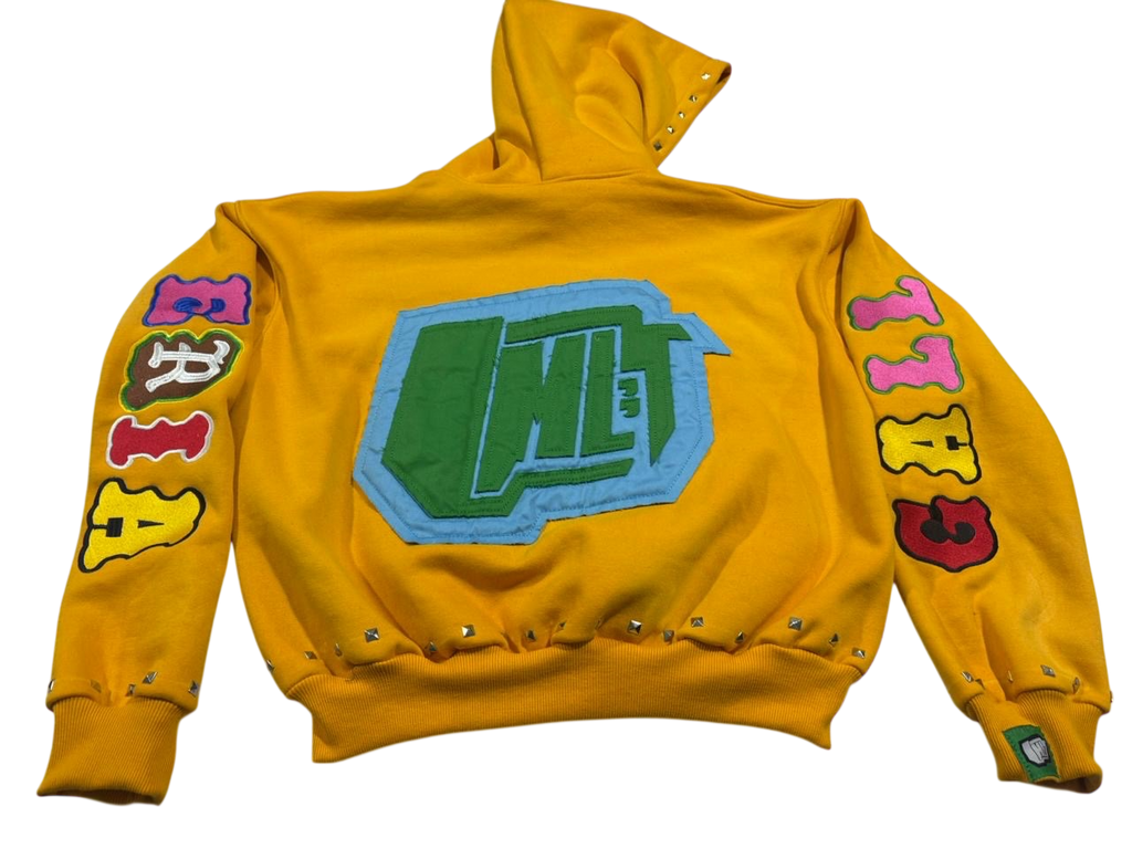 LMLT Yellow Studded Hoodie
